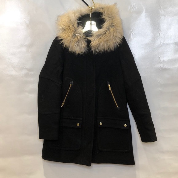 J. Crew Wool Parka Stadium Cloth Nello Gori Coat